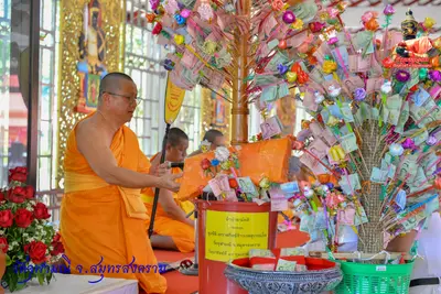 ประมวลภาพงานบวงสรวงใหญ่ท้าวเวสสุวรรณโณ วัดจุฬามณี ปี ๒๕๖๓
