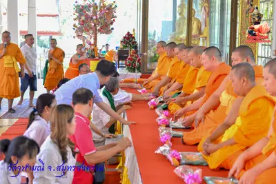 ประมวลภาพงานบวงสรวงใหญ่ท้าวเวสสุวรรณโณ วัดจุฬามณี ปี ๒๕๖๓