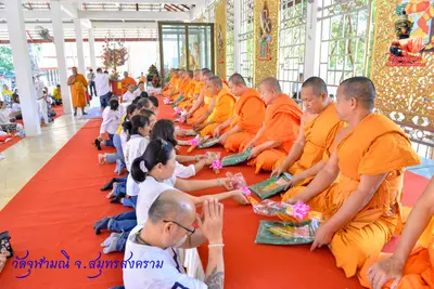 ประมวลภาพงานบวงสรวงใหญ่ท้าวเวสสุวรรณโณ วัดจุฬามณี ปี ๒๕๖๓