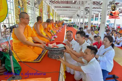 ประมวลภาพงานบวงสรวงใหญ่ท้าวเวสสุวรรณโณ วัดจุฬามณี ปี ๒๕๖๓