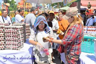 ประมวลภาพงานบวงสรวงใหญ่ท้าวเวสสุวรรณโณ วัดจุฬามณี ปี ๒๕๖๓