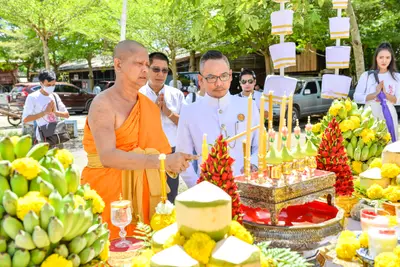 ประมวลภาพพิธีพุทธาภิเษกเทวรูปท้าวเวสสุวรรณ รุ่นเจริญสุข ๖๓ วัดจุฬามณี ปี ๒๕๖๓