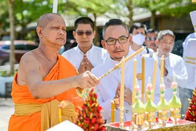 ประมวลภาพพิธีพุทธาภิเษกเทวรูปท้าวเวสสุวรรณ รุ่นเจริญสุข ๖๓ วัดจุฬามณี ปี ๒๕๖๓