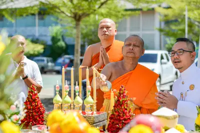 ประมวลภาพพิธีพุทธาภิเษกเทวรูปท้าวเวสสุวรรณ รุ่นเจริญสุข ๖๓ วัดจุฬามณี ปี ๒๕๖๓