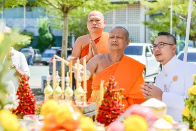 ประมวลภาพพิธีพุทธาภิเษกเทวรูปท้าวเวสสุวรรณ รุ่นเจริญสุข ๖๓ วัดจุฬามณี ปี ๒๕๖๓