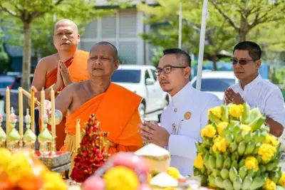 ประมวลภาพพิธีพุทธาภิเษกเทวรูปท้าวเวสสุวรรณ รุ่นเจริญสุข ๖๓ วัดจุฬามณี ปี ๒๕๖๓