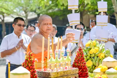 ประมวลภาพพิธีพุทธาภิเษกเทวรูปท้าวเวสสุวรรณ รุ่นเจริญสุข ๖๓ วัดจุฬามณี ปี ๒๕๖๓