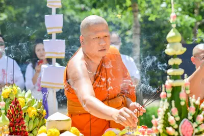 ประมวลภาพพิธีพุทธาภิเษกเทวรูปท้าวเวสสุวรรณ รุ่นเจริญสุข ๖๓ วัดจุฬามณี ปี ๒๕๖๓