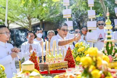 ประมวลภาพพิธีพุทธาภิเษกเทวรูปท้าวเวสสุวรรณ รุ่นเจริญสุข ๖๓ วัดจุฬามณี ปี ๒๕๖๓
