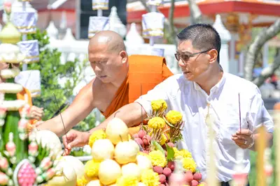 ประมวลภาพพิธีพุทธาภิเษกเทวรูปท้าวเวสสุวรรณ รุ่นเจริญสุข ๖๓ วัดจุฬามณี ปี ๒๕๖๓