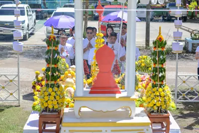 ประมวลภาพพิธีพุทธาภิเษกเทวรูปท้าวเวสสุวรรณ รุ่นเจริญสุข ๖๓ วัดจุฬามณี ปี ๒๕๖๓