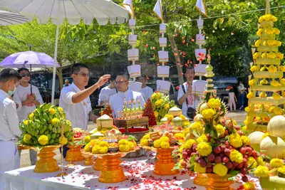 ประมวลภาพพิธีพุทธาภิเษกเทวรูปท้าวเวสสุวรรณ รุ่นเจริญสุข ๖๓ วัดจุฬามณี ปี ๒๕๖๓