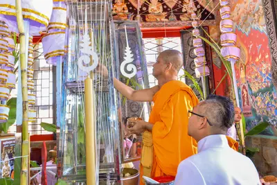 ประมวลภาพพิธีพุทธาภิเษกเทวรูปท้าวเวสสุวรรณ รุ่นเจริญสุข ๖๓ วัดจุฬามณี ปี ๒๕๖๓