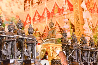 ประมวลภาพพิธีพุทธาภิเษกเทวรูปท้าวเวสสุวรรณ รุ่นเจริญสุข ๖๓ วัดจุฬามณี ปี ๒๕๖๓