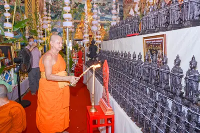 ประมวลภาพพิธีพุทธาภิเษกเทวรูปท้าวเวสสุวรรณ รุ่นเจริญสุข ๖๓ วัดจุฬามณี ปี ๒๕๖๓