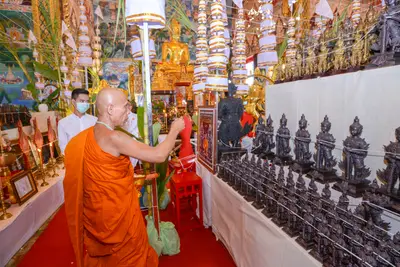 ประมวลภาพพิธีพุทธาภิเษกเทวรูปท้าวเวสสุวรรณ รุ่นเจริญสุข ๖๓ วัดจุฬามณี ปี ๒๕๖๓