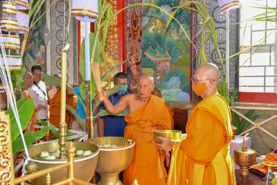 ประมวลภาพพิธีพุทธาภิเษกเทวรูปท้าวเวสสุวรรณ รุ่นเจริญสุข ๖๓ วัดจุฬามณี ปี ๒๕๖๓
