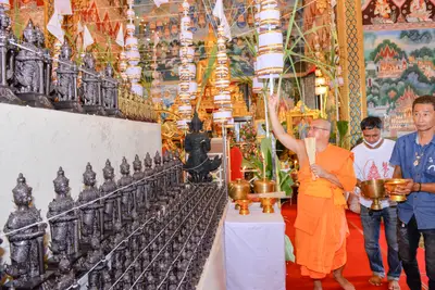 ประมวลภาพพิธีพุทธาภิเษกเทวรูปท้าวเวสสุวรรณ รุ่นเจริญสุข ๖๓ วัดจุฬามณี ปี ๒๕๖๓