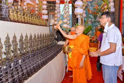 ประมวลภาพพิธีพุทธาภิเษกเทวรูปท้าวเวสสุวรรณ รุ่นเจริญสุข ๖๓ วัดจุฬามณี ปี ๒๕๖๓