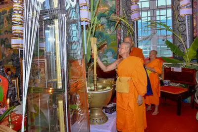 ประมวลภาพพิธีพุทธาภิเษกเทวรูปท้าวเวสสุวรรณ รุ่นเจริญสุข ๖๓ วัดจุฬามณี ปี ๒๕๖๓
