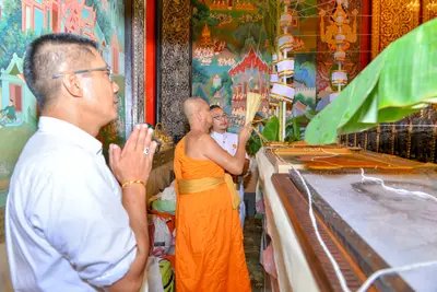 ประมวลภาพพิธีพุทธาภิเษกเทวรูปท้าวเวสสุวรรณ รุ่นเจริญสุข ๖๓ วัดจุฬามณี ปี ๒๕๖๓
