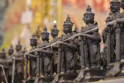 ประมวลภาพพิธีพุทธาภิเษกเทวรูปท้าวเวสสุวรรณ รุ่นเจริญสุข ๖๓ วัดจุฬามณี ปี ๒๕๖๓