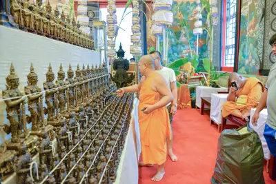 ประมวลภาพพิธีพุทธาภิเษกเทวรูปท้าวเวสสุวรรณ รุ่นเจริญสุข ๖๓ วัดจุฬามณี ปี ๒๕๖๓