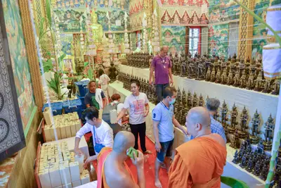 ประมวลภาพพิธีพุทธาภิเษกเทวรูปท้าวเวสสุวรรณ รุ่นเจริญสุข ๖๓ วัดจุฬามณี ปี ๒๕๖๓