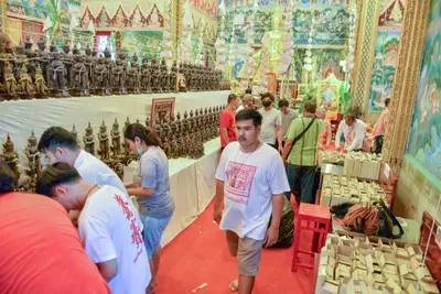 ประมวลภาพพิธีพุทธาภิเษกเทวรูปท้าวเวสสุวรรณ รุ่นเจริญสุข ๖๓ วัดจุฬามณี ปี ๒๕๖๓