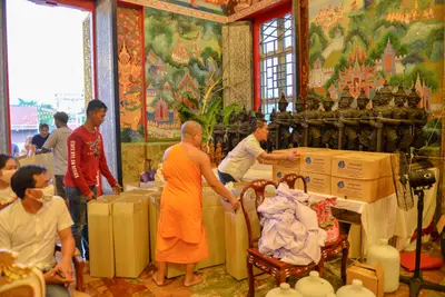 ประมวลภาพพิธีพุทธาภิเษกเทวรูปท้าวเวสสุวรรณ รุ่นเจริญสุข ๖๓ วัดจุฬามณี ปี ๒๕๖๓