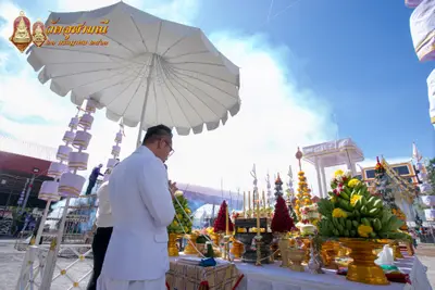 ประมวลภาพพิธีเททองหล่อพระพุทธชินราชจำลอง วัดจุฬามณี ปี ๒๕๖๓