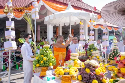 ประมวลภาพพิธีเททองหล่อพระพุทธชินราชจำลอง วัดจุฬามณี ปี ๒๕๖๓