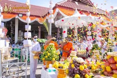 ประมวลภาพพิธีเททองหล่อพระพุทธชินราชจำลอง วัดจุฬามณี ปี ๒๕๖๓