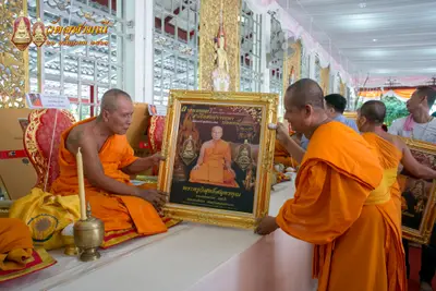 ประมวลภาพพิธีเททองหล่อพระพุทธชินราชจำลอง วัดจุฬามณี ปี ๒๕๖๓