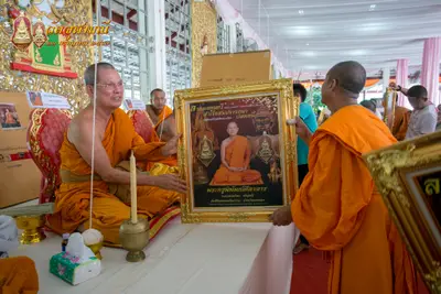 ประมวลภาพพิธีเททองหล่อพระพุทธชินราชจำลอง วัดจุฬามณี ปี ๒๕๖๓