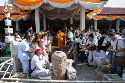 ประมวลภาพพิธีเททองหล่อพระพุทธชินราชจำลอง วัดจุฬามณี ปี ๒๕๖๓