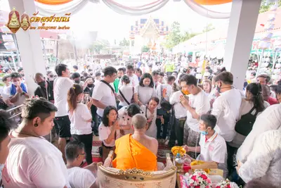 ประมวลภาพพิธีเททองหล่อพระพุทธชินราชจำลอง วัดจุฬามณี ปี ๒๕๖๓