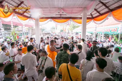 ประมวลภาพพิธีเททองหล่อพระพุทธชินราชจำลอง วัดจุฬามณี ปี ๒๕๖๓