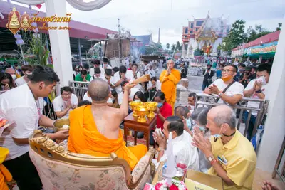 ประมวลภาพพิธีเททองหล่อพระพุทธชินราชจำลอง วัดจุฬามณี ปี ๒๕๖๓