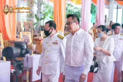 ประมวลภาพพิธีเททองหล่อพระพุทธชินราชจำลอง วัดจุฬามณี ปี ๒๕๖๓