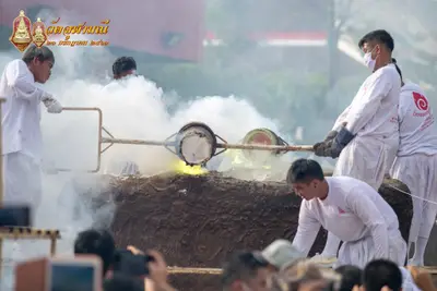 ประมวลภาพพิธีเททองหล่อพระพุทธชินราชจำลอง วัดจุฬามณี ปี ๒๕๖๓