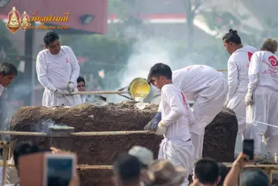 ประมวลภาพพิธีเททองหล่อพระพุทธชินราชจำลอง วัดจุฬามณี ปี ๒๕๖๓