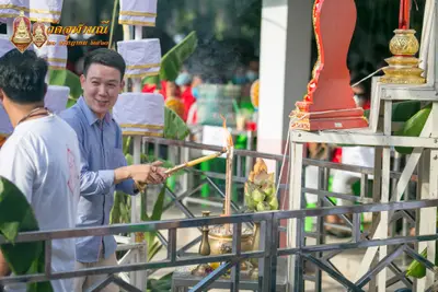 ประมวลภาพพิธีเททองหล่อพระพุทธชินราชจำลอง วัดจุฬามณี ปี ๒๕๖๓