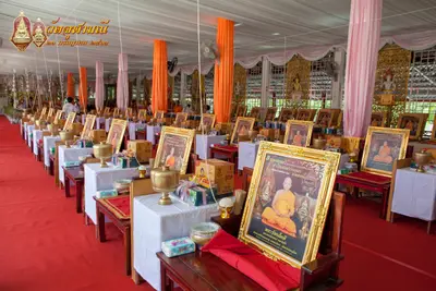 ประมวลภาพพิธีเททองหล่อพระพุทธชินราชจำลอง วัดจุฬามณี ปี ๒๕๖๓