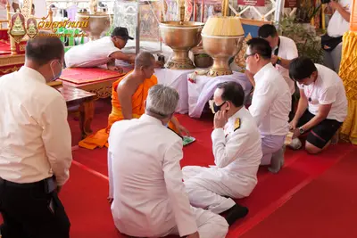 ประมวลภาพพิธีเททองหล่อพระพุทธชินราชจำลอง วัดจุฬามณี ปี ๒๕๖๓