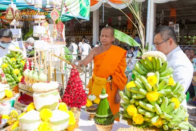 ประมวลภาพพิธีเททองหล่อพระพุทธชินราชจำลอง วัดจุฬามณี ปี ๒๕๖๓