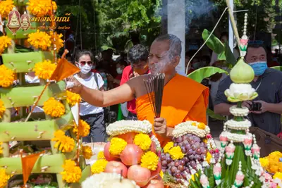 ประมวลภาพพิธีเททองหล่อพระพุทธชินราชจำลอง วัดจุฬามณี ปี ๒๕๖๓