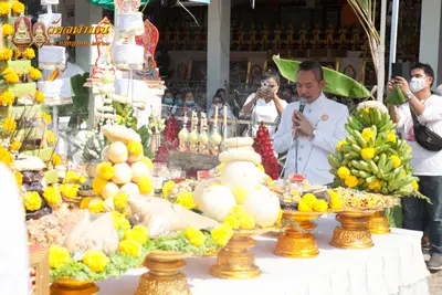 ประมวลภาพพิธีเททองหล่อพระพุทธชินราชจำลอง วัดจุฬามณี ปี ๒๕๖๓