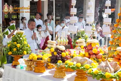 ประมวลภาพพิธีเททองหล่อพระพุทธชินราชจำลอง วัดจุฬามณี ปี ๒๕๖๓