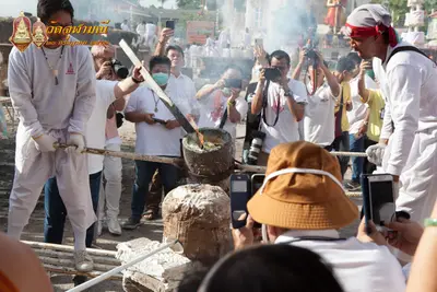 ประมวลภาพพิธีเททองหล่อพระพุทธชินราชจำลอง วัดจุฬามณี ปี ๒๕๖๓